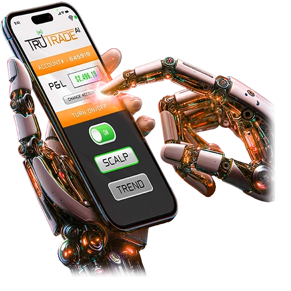 TruTrade AI Robot Hand Orange