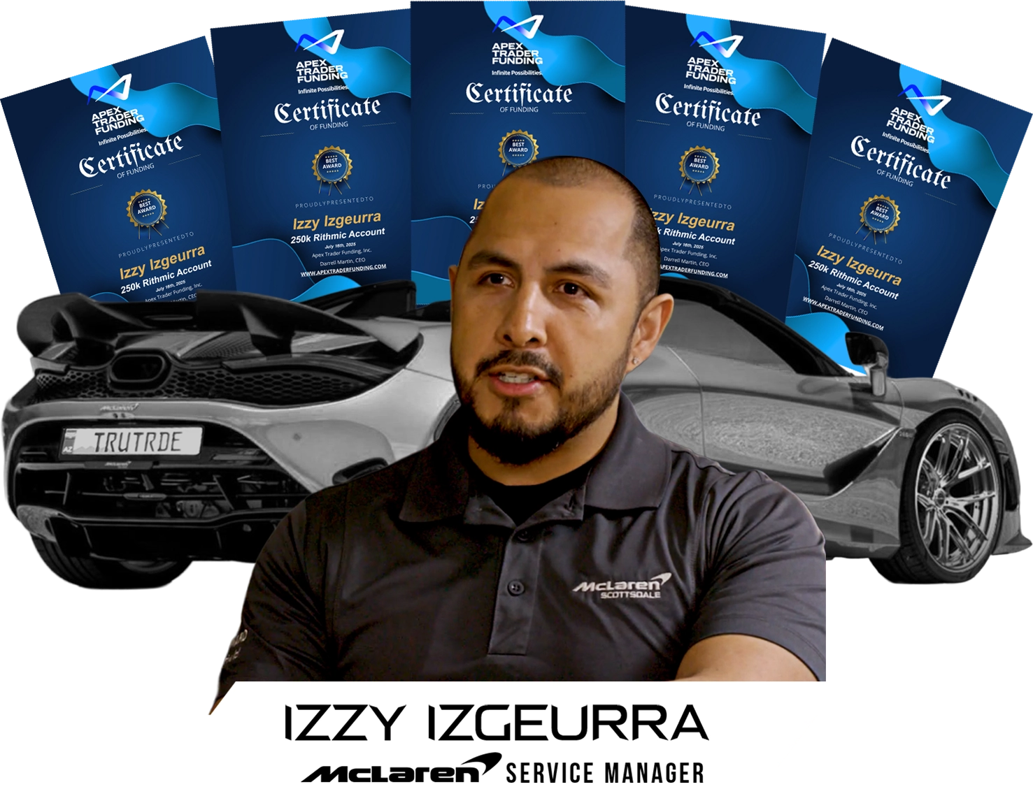 TruTrade Izzy McLaren Certificates